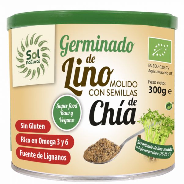 GEMAHLENE LEINSPROSSEN MIT BIO CHIA 300 g