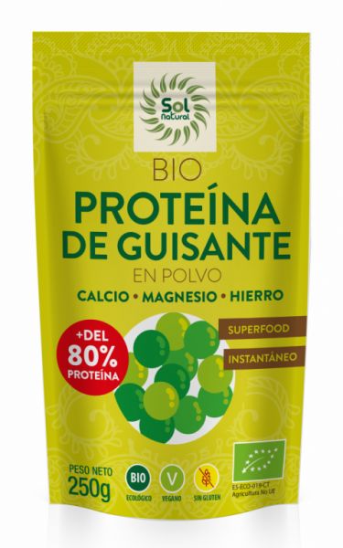 PROTÉINE DE POIS BIO 250 g - Sol Natural