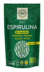 Buy Sol Natural SPIRULINA IN TABLETS ORGANIC 200 Tablets By 6,95€