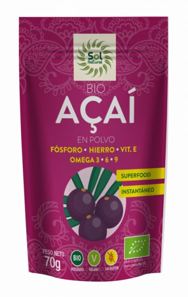 AÇAÍ EM PÓ ORGÂNICO 70 g - Sol Natural