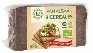 Buy Sol Natural GERMAN BREAD 3 BIO CEREALS 500 g By 3,15€