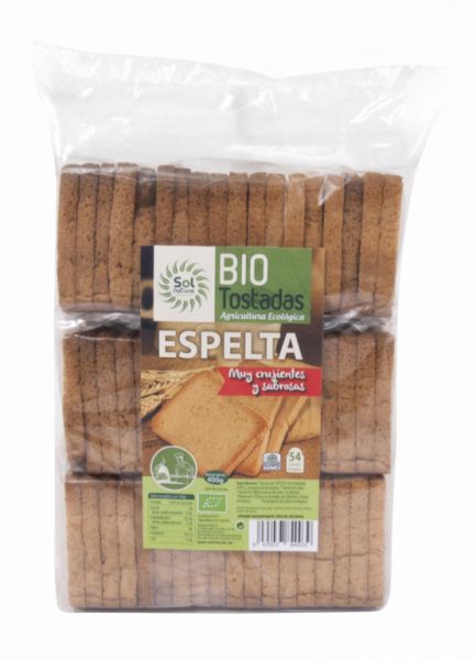 DINKEL-TOASTS IN BIO-PACKUNG 400 g - Sol Natural