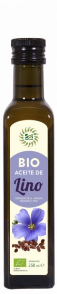 ACEITE DE LINO PEQUEÑO BIO 250 ml - Sol Natural