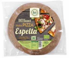 Comprar Sol Natural BASE DE DE PIZZA DE ESPELTA INTEGRAL MASA GRUESA BIO 2x150 g Por 3,99€