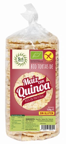 BIO GLUTEN FREE CORN CAKES WITH QUINOA 120 g