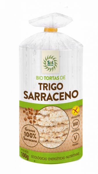 Bolos de trigo sarraceno sem glúten BIO 100 gramas