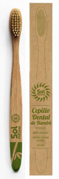 CAIXA DE ESCOVAS DE BAMBU ADULTO 1/U - Sol Natural