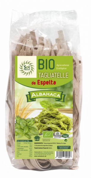 SPELTAGLIATELLE MET BIOLOGISCHE BASILICUM 250 g