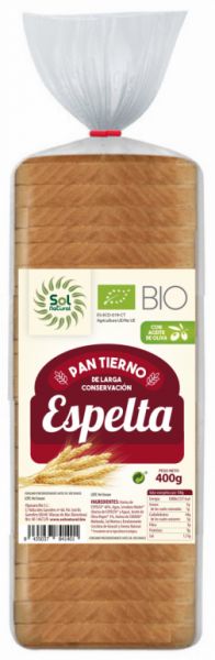 PAIN MOLLE À L'ÉPEAUTRE BIO 400 g - Sol Natural