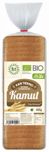 KHORASAN KAMUT ORGANIC SOFT WHEAT BREAD 400 g