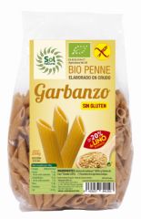 Comprar Sol Natural PENNE DE GARBANZO CON LINO BIO SIN GLUTEN 250 g Por 4,05€