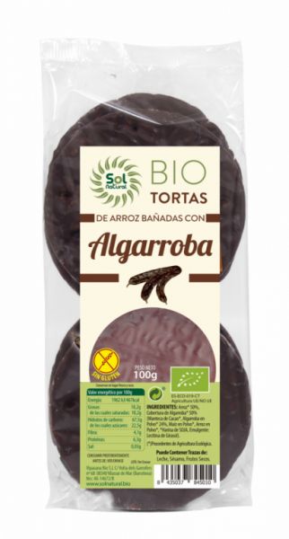 BOLOS DE ARROZ BIO COM ALFAROBA 100 g