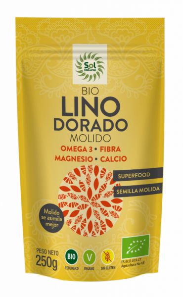 GRAINES DE LIN DORÉ CONCASSÉES BIO 250 g