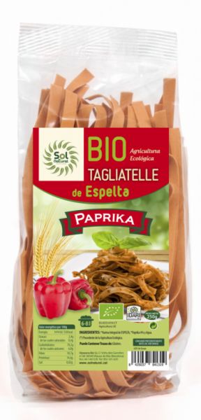 DINKEL-TAGLIATELLE MIT BIO PAPRIKA 250 g