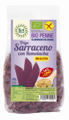 Comprar Sol Natural Penne blat sarraí, remolatxa, lli BIO sense gluten 250 grams Per 4,98€