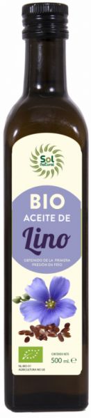 ÓLEO DE LINHO ORGÂNICO 500 ml - Sol Natural