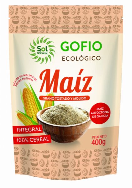 BIO WHOLE CORN GOFIO 400 g - Sol Natural