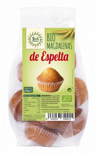 BIO DINKEL CUPCAKES 220 g - Sol Natural