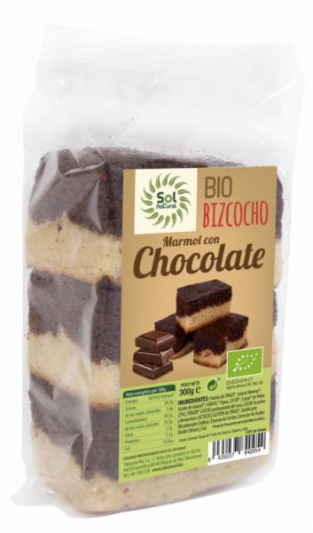 BESCUIT DE MARBRE XOCOLATA BIO 300 g - Sol Natural