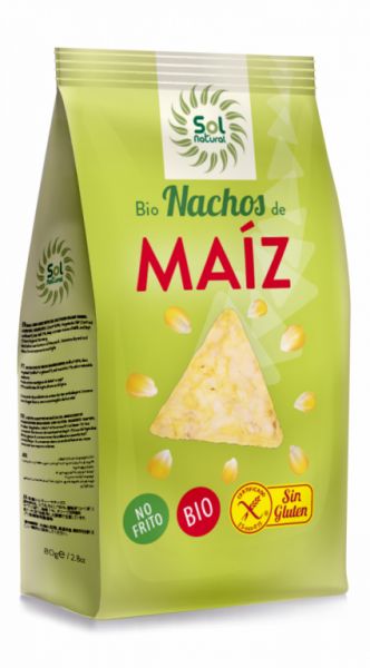 BIOLOGISCHE NIET-GEBRADEN MAIS NACHOS 80 g