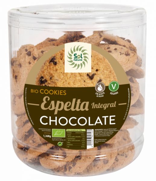 BISCOITOS DE ESPELTA BIO COM CHOCOLATE 1360 g