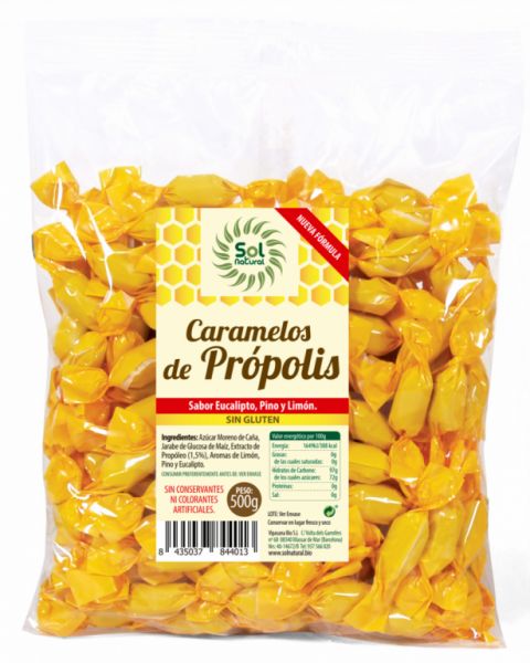 CARAMELLE AL PROPOLI SFUSE 500 g - Sol Natural