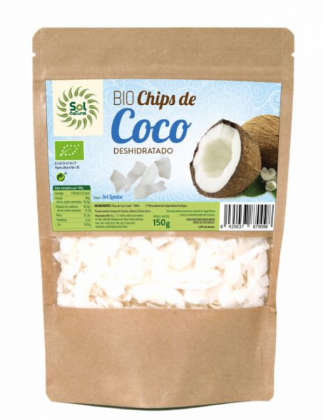 BIO COCONUT CHIPS SRI LANKA BAG 150 g