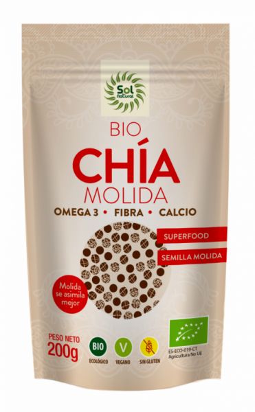 BIO GEMAHLENE CHIASAMEN 200 g - Sol Natural