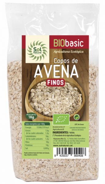 BIO FAMILIE FEINE HAFERFLOCKEN 1 Kg - Sol Natural