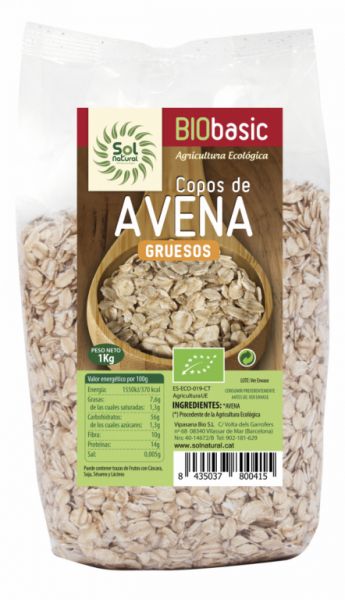 FIOCCHI D'AVENA BIO FAMILY 1 Kg - Sol Natural