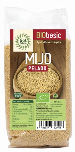 MIGLIO PELATO BIO 500 g - Sol Natural