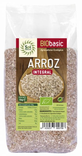 ARROZ REDONDO INTEGRAL BIO 1 kg - Sol Natural