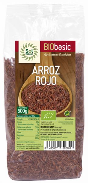 ARROZ VERMELHO ORGÂNICO 500 g - Sol Natural