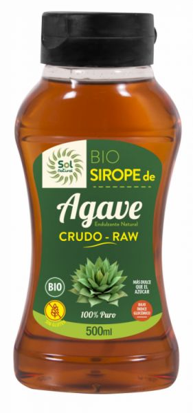 ORGANIC RAW-RAW AGAVE SYRUP 500 ml - Sol Natural