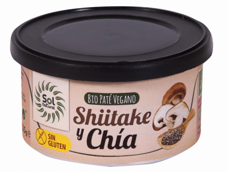 BIO SHIITAKE E CHIA PATÊ 125g - Sol Natural