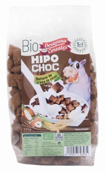 HIPO CHOC FOURRÉ AU CHOCOLAT BIO 250 g