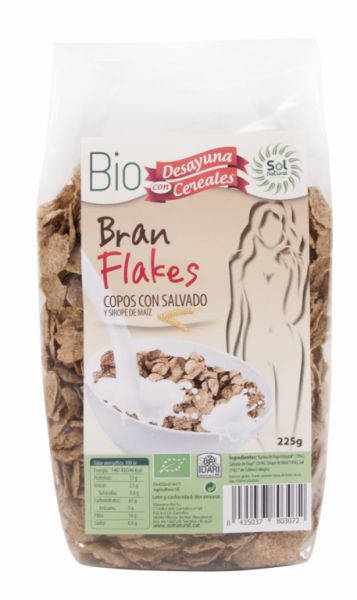 BRAN FLAKES WITH ORGANIC BRAN 225 g - Sol Natural