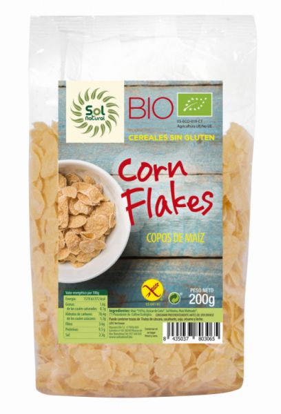 BIO GLUTEN FREE CORN FLAKES 200 g - Sol Natural