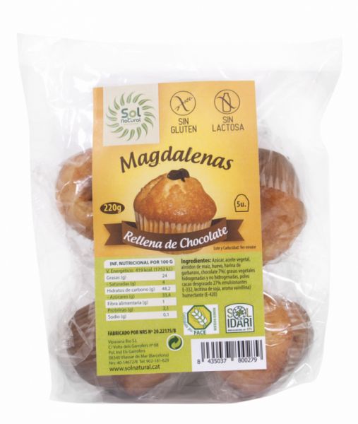 GLUTENFREIE SCHOKOLADENMUFFINS 5/E 220 g