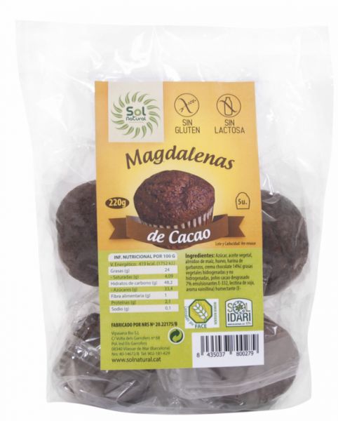 MUFFIN SUPER CIOCCOLATO SENZA GLUTINE 5/U 190 g