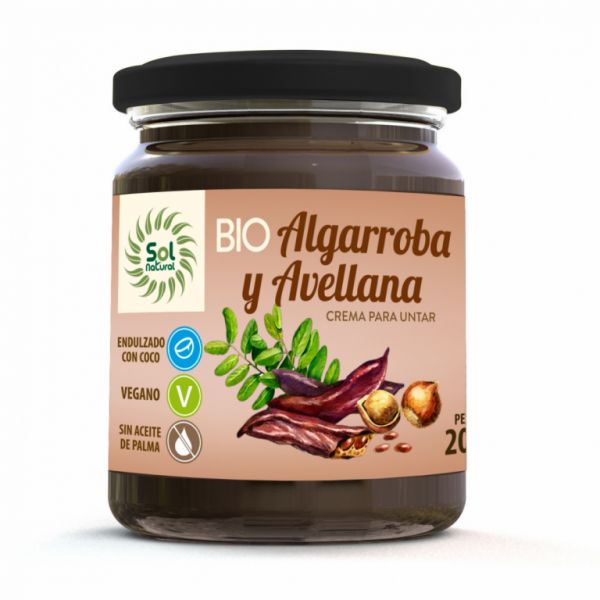 BIOLOGISCHE CAROB- EN HAZELNOOTCRÈME 200 g