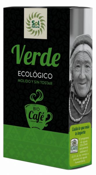 ORGANIC GROUND GREEN COFFEE 350 g - Sol Natural