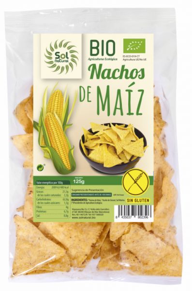 BIO GLUTEN FREE NATURAL CORN NACHOS 125 g