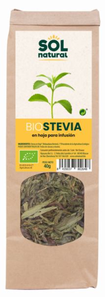 FEUILLE DE STÉVIA BIO 40 g - Sol Natural