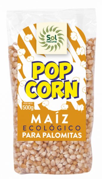 BIO POPCORN MAIS 500 g - Sol Natural