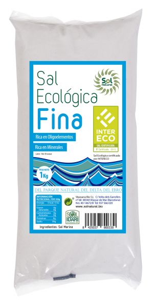 DELTA DEL EBRO BIOLOGISCH FIJN ZOUT 1 Kg