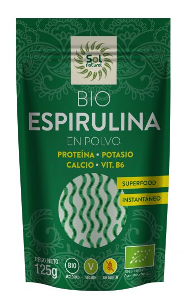 BIO SPIRULINA IN POLVERE 125 g - Sol Natural