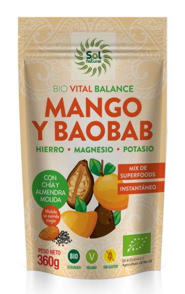 VITAL BALANÇ MANGO I BAOBAB BIO 360 g