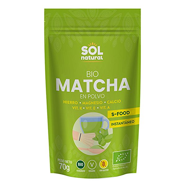 BIO matcha pulver 70g - Sol Natural Img 2