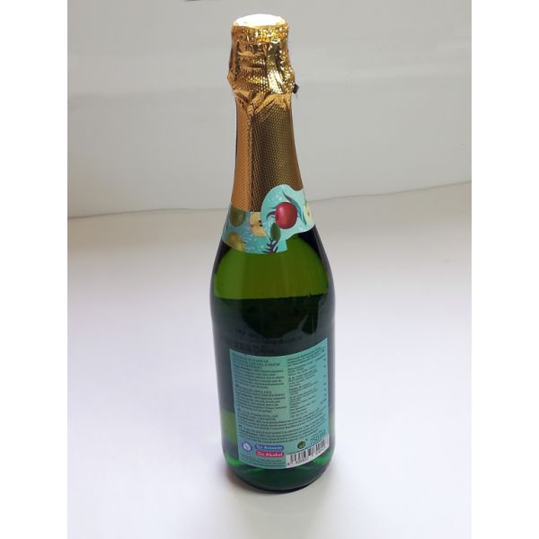 Mela frizzante senza alcool 750 ml (imita una bottiglia di champagne) Img 3